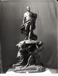 XV. Lajos (1710-74) emlékművének makettje a roueni Place Royale számára, 1772 (bronz)